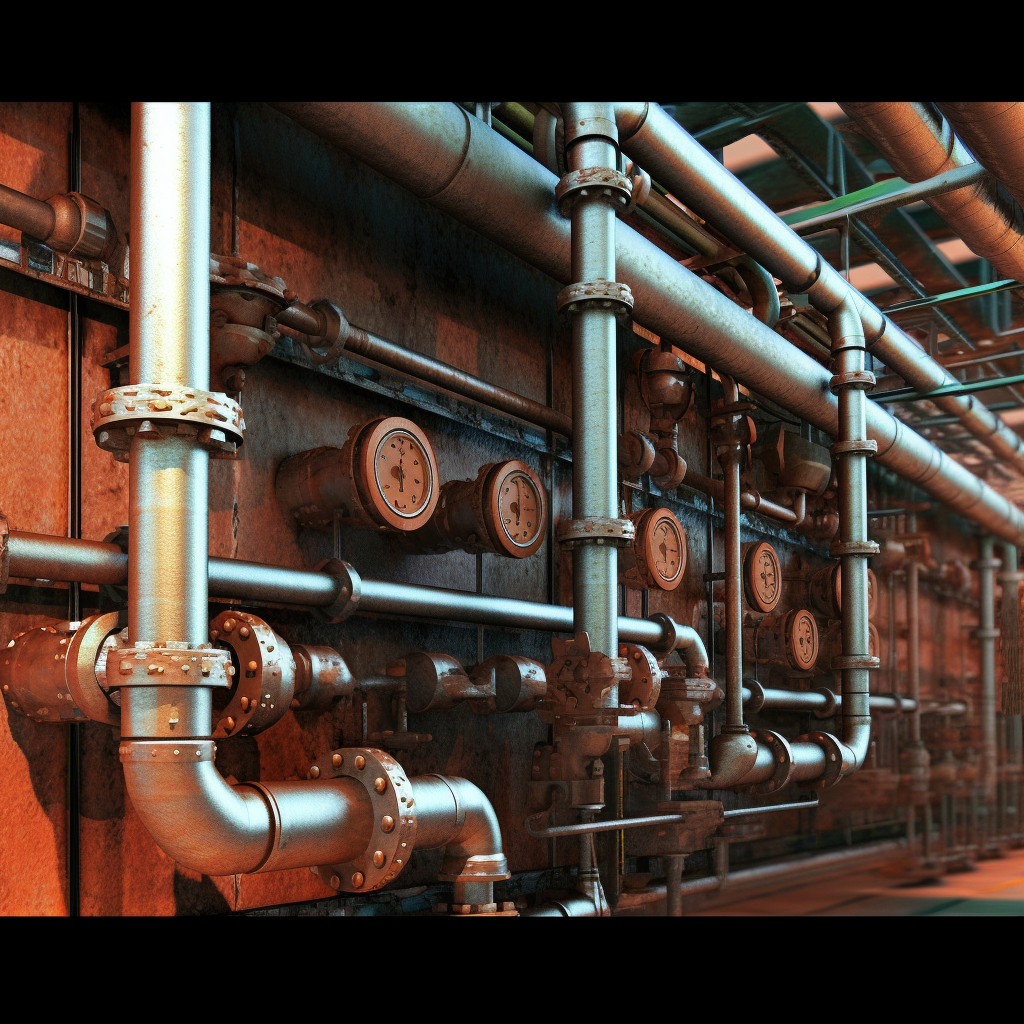 Manunson_industrial_plumbing_stylized_futeristic_aeb65e47-3186-4411-b634-634290b020b0