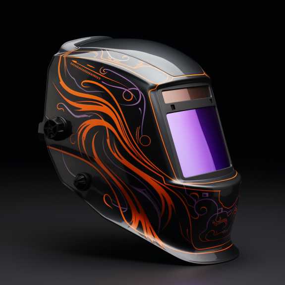 welding helmet R facing